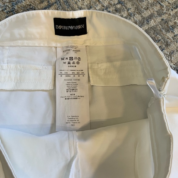 emporio armani white pants - Picture 3 of 4